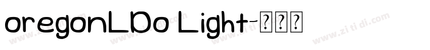 oregonLDo Light字体转换